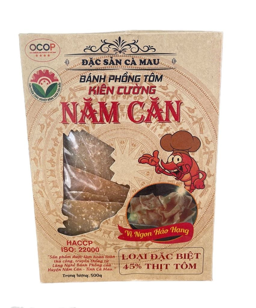 Bánh Phồng Tôm Năm Căn - Hộp 500Gr