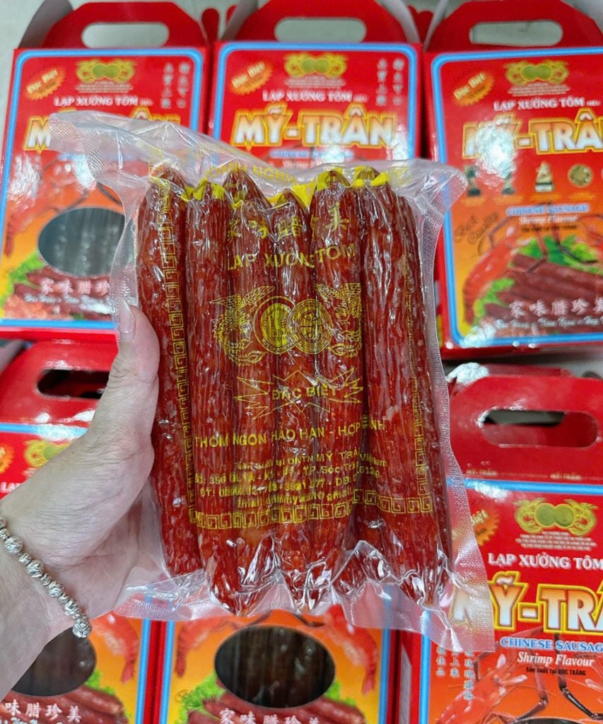 Lạp Xưởng Tôm Sóc Trăng Loại Đặc Biệt - Hộp 500Gr