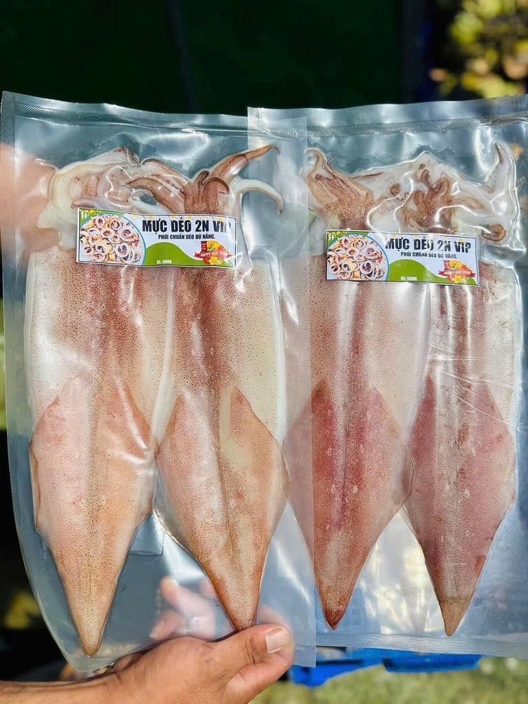 Mực Ống Dẻo 2 Nắng Vip 1Kg