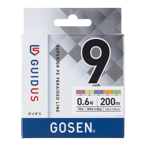 Dây câu PE GOSEN GUIDUS PE ×9 – Công nghệ PE 9 sợi thế hệ mới với độ nhạy vượt trội