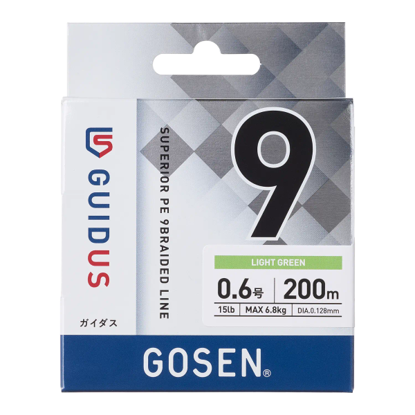 Dây câu PE GOSEN GUIDUS PE ×9 – Công nghệ PE 9 sợi thế hệ mới với độ nhạy vượt trội