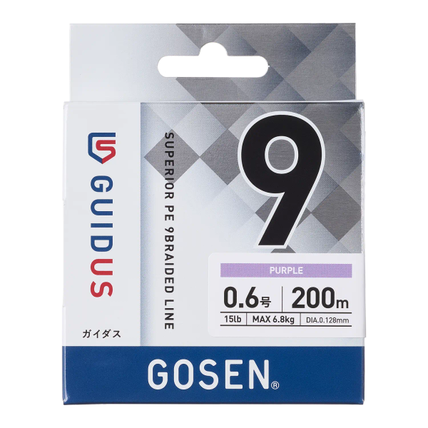 Dây câu PE GOSEN GUIDUS PE ×9 – Công nghệ PE 9 sợi thế hệ mới với độ nhạy vượt trội