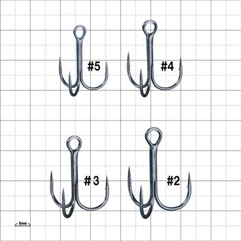 Lưỡi 3 tiêu Gamakatsu Treble RB/M - 68-449 phủ nano