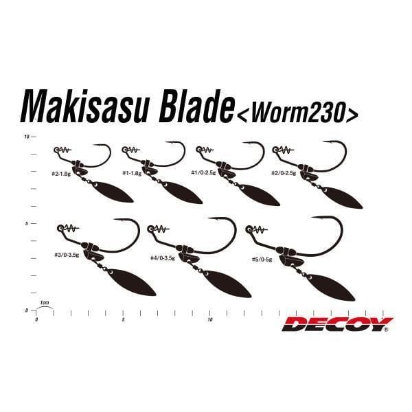 Lưỡi Câu DECOY Makisasu Blade Worm 230G – Tăng Sức Hút, Giữ Cá Chắc, Hook Cá Chính Xác