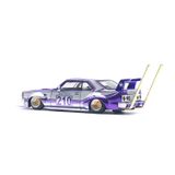  POP RACE - 1/64 NISSAN SKYLINE C210 KAIDO RACER BOSOZOKU STYLE PURPLE CHROME SILVER - PR64107 