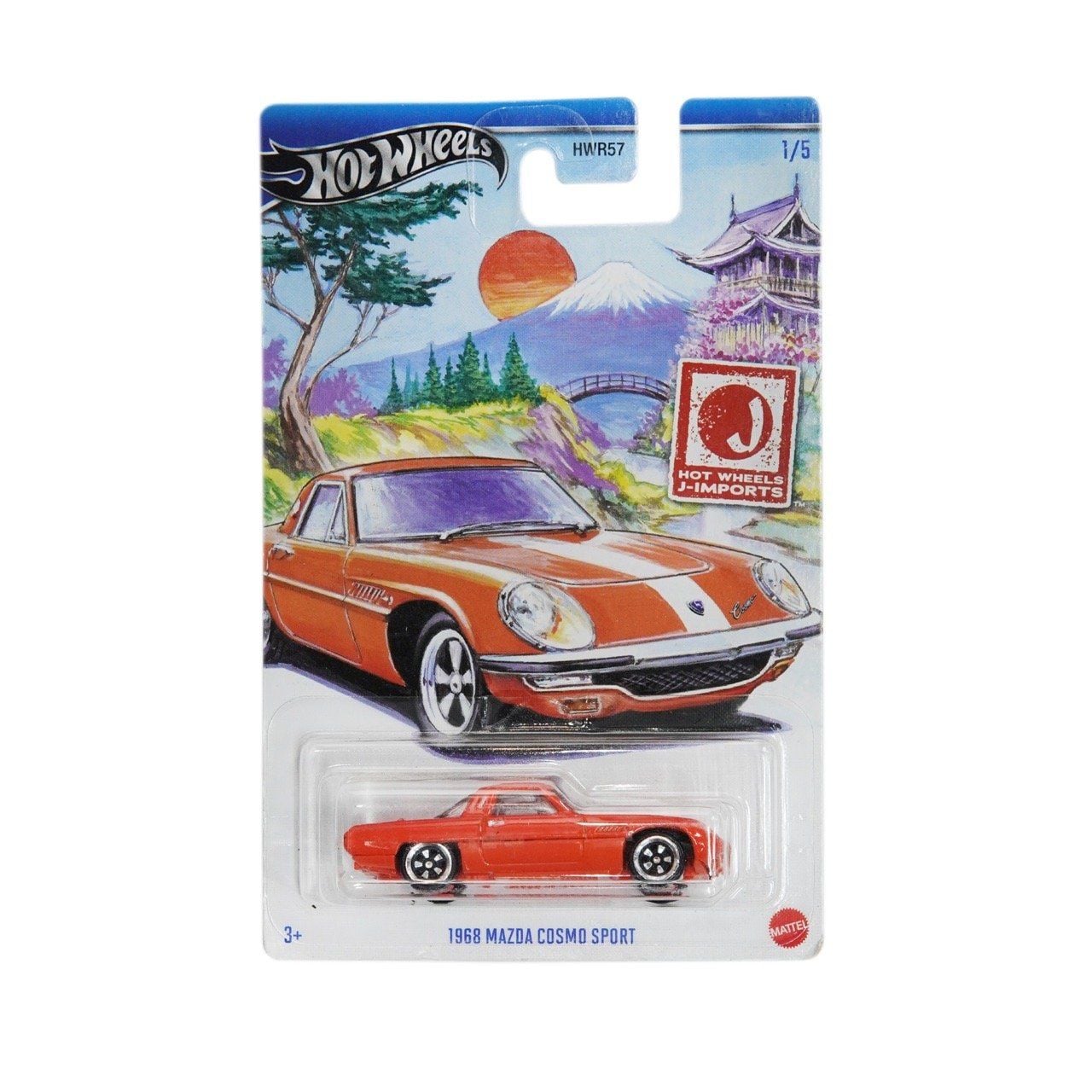  HOT WHEELS SILVER 1968 MAZDA COSMO SPORT HRT00 
