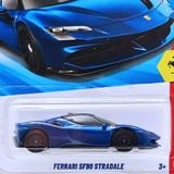  HOT WHEELS BASIC - FERRARI SF90 STRADALE BLUE - JJJ12 