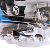  HOT WHEELS BASIC - 1966 TRIUMPH TIGER 100 WHITE - HRY62 