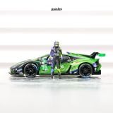  MINI GT - [COMBO] LAMBORGHINI HURACAN GT3 EVO2 #78 FORTE RACING 2024 IMSA DAYTONA 24 HRS + DAI FIGURE PREMIUM - 1062F 