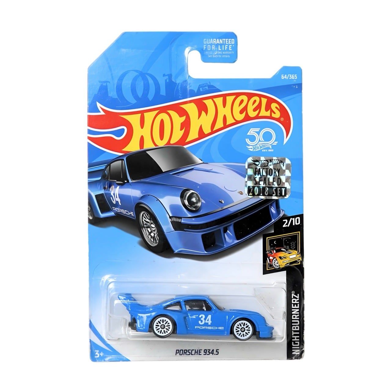  HOT WHEELS FACTORY SEALED - PORSCHE 934.5 BLUE - FJX65 