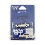  MINI GT - 1/64 MERCEDES-BENZ 190 E 2.3-16 #11 AYRTON SENNA 1984 NÜRBURGRING RACE OF CHAMPIONS W/ FIGURE - 1076 