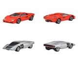  HOT WHEELS PREMIUM - SET 2 CHIẾC LAMBORGHINI COUNTACH LP5000 QV VS LANCIA STRATOS ZERO - JBL02 