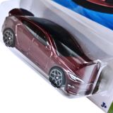  HOT WHEELS BASIC - TESLA MODEL S PLAID MAROON - HYW86 