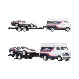  HOT WHEELS TEAM TRANSPORT - SET 2 CHIẾC DMC DELOREAN AND HW RALLY HAULER - JBM35 