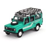  MINI GT - LAND ROVER DEFENDER 110 1985 COUNTY STATION WAGON TRIDENT GREEN - 590 