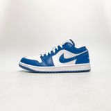  NIKE AIR JORDAN 1 LOW WHITE DARK MARINA BLUE DC0774-114 