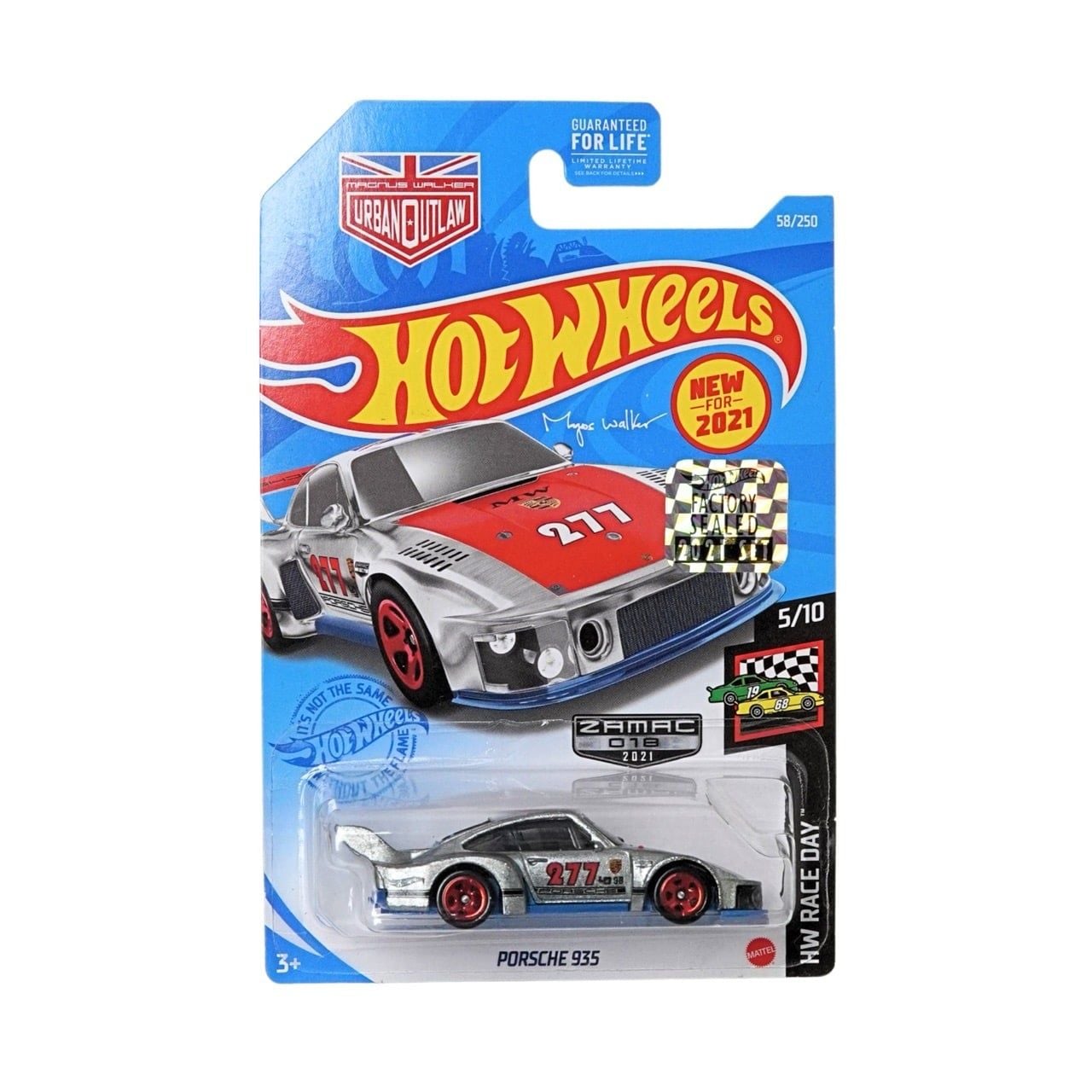  HOT WHEELS FACTORY SEALED - PORSCHE 935 MAGNUS WALKER ZAMAC - GTD31 
