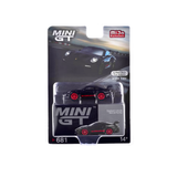  MINI GT - Porsche 911 (992) GT3 RS Black with Pyro Red - 681 