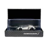  YM MODEL - [2 VER] 1/64 ROWEN RESIN LAMBORGHINI AVENTADOR S SILVER - YM64LAS 