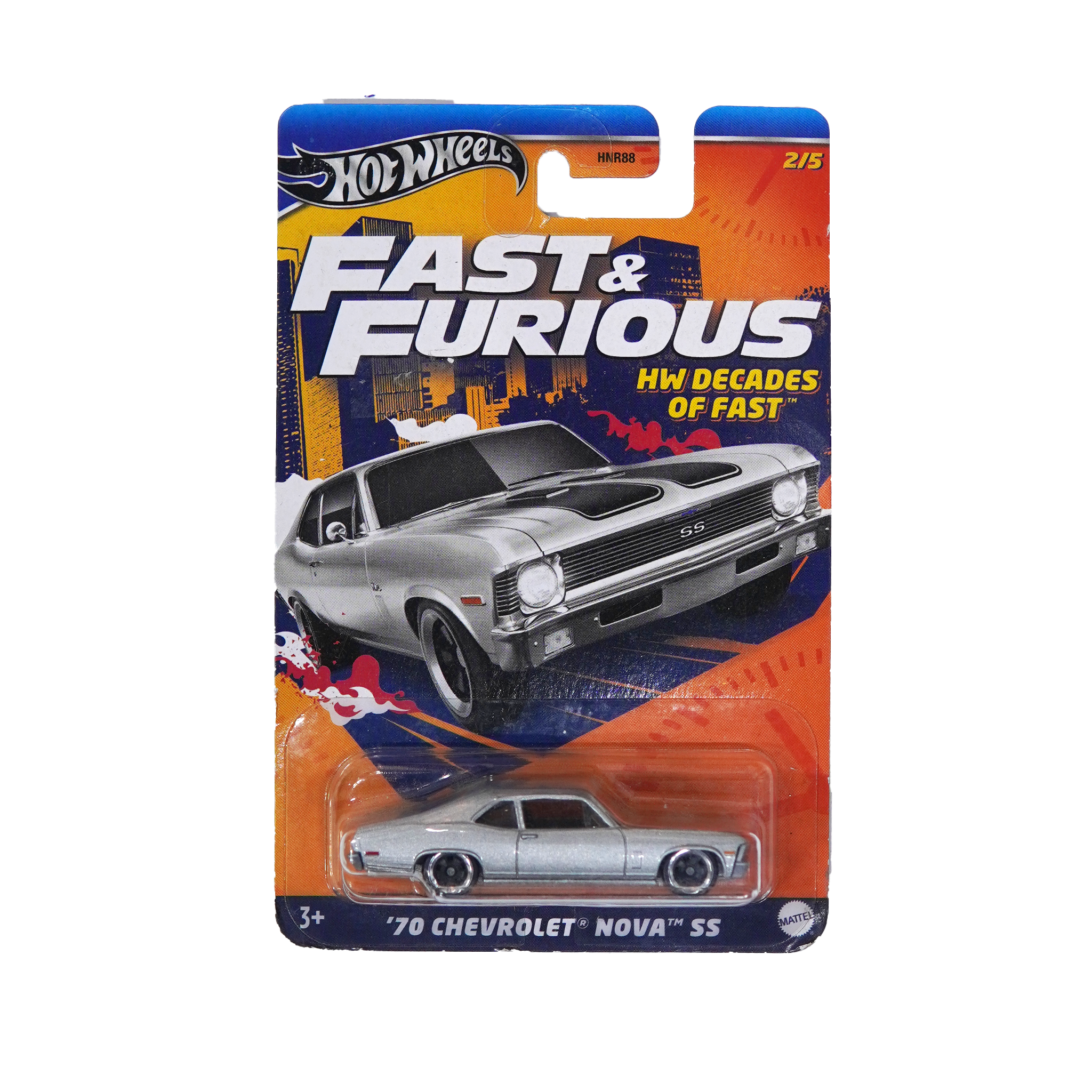  HOT WHEELS SILVER '70 CHEVROLET® NOVA™ SS HRW42 
