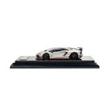  YM MODEL - [2 VER] 1/64 ROWEN RESIN LAMBORGHINI AVENTADOR S SILVER - YM64LAS 