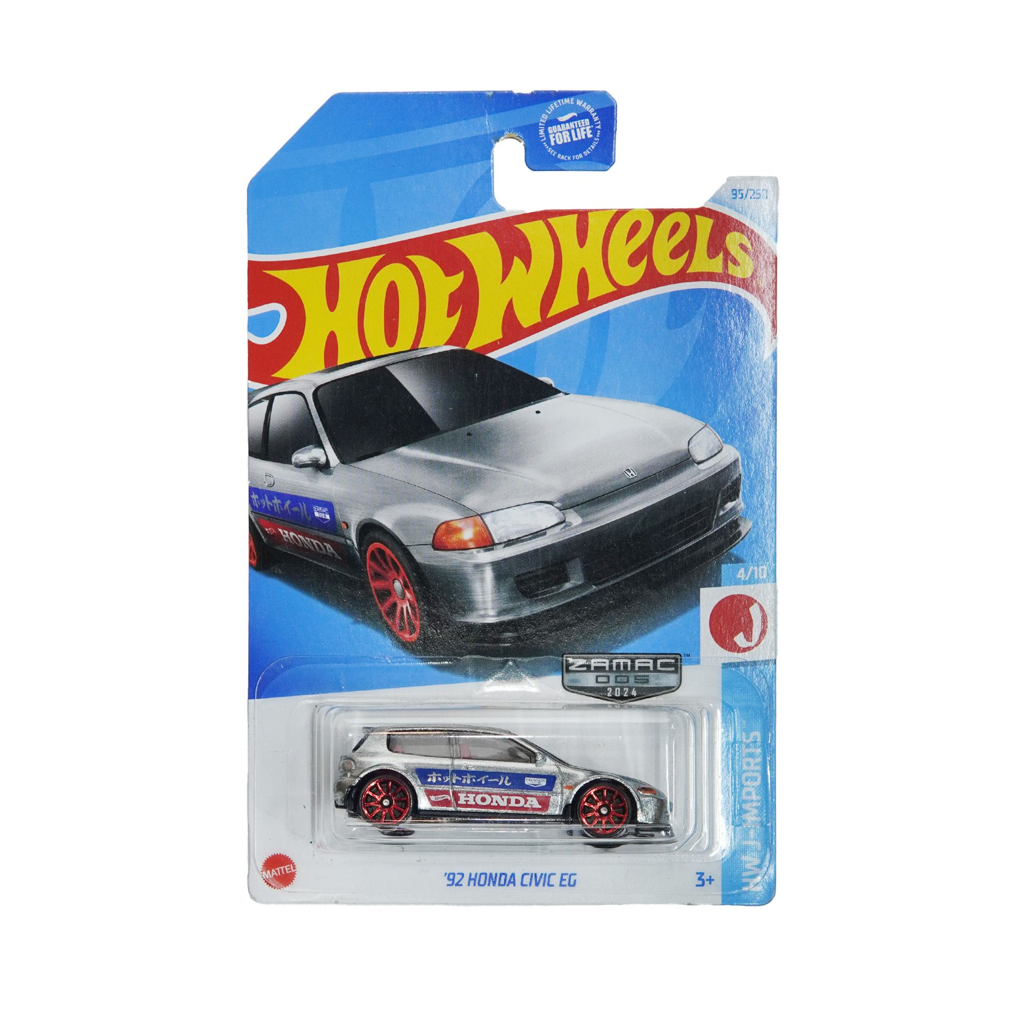 HOT WHEELS BASIC '92 HONDA CIVIC EG HTF50 