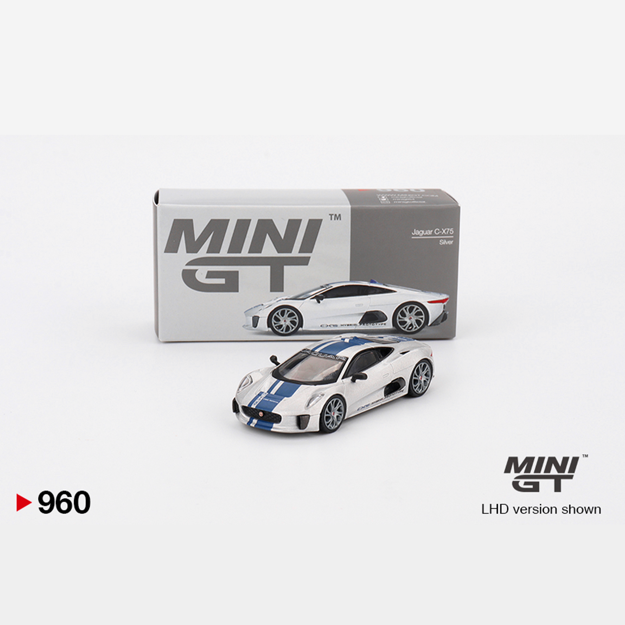  MINI GT Jaguar C-X75 Silver 960 