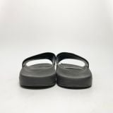  GUCCI BLACK SUPREME CANVAS SLIDES 