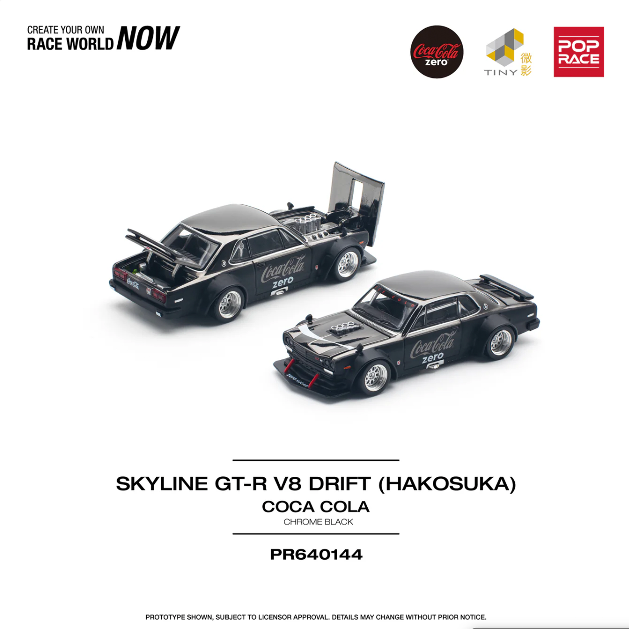 POPRACE - NISSAN SKYLINE GT-R V8 DRIFT HAKOSUKA COCA COLA