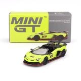  MINI GT - CHASE INCLUDED - Lamborghini Aventador SVJ 63 Roadster Verde Shock - 887 