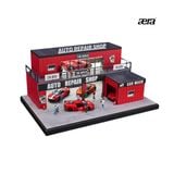  SCJ DIORAMA - 1/64 AUTO REPAIR SHOP MINIATURE SCENE SHOU CANG JIA DIORAMA GARA SỬA XE - SCJ82055 