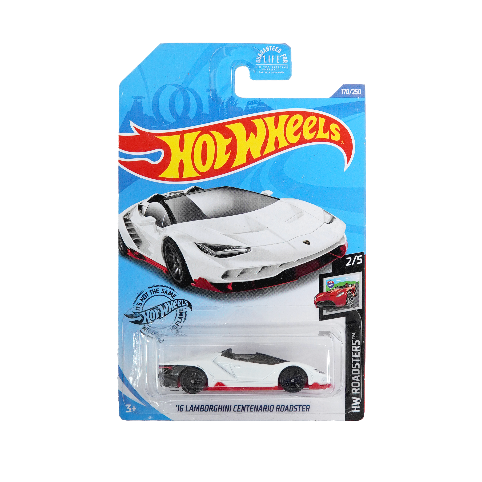  HOT WHEELS ROADSTERS - '16 LAMBORGHINI CENTENARIO ROADSTER WHITE - GHC73 