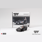  MINI GT Nissan Skyline GT-R (R32) Gunmetal W/ Matsuda Figure Tsugio Matsuda Collection 869 