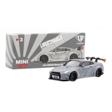  MINI GT - LB★WORKS Nissan GT-R R35 LBWK Matte Grey - 3 