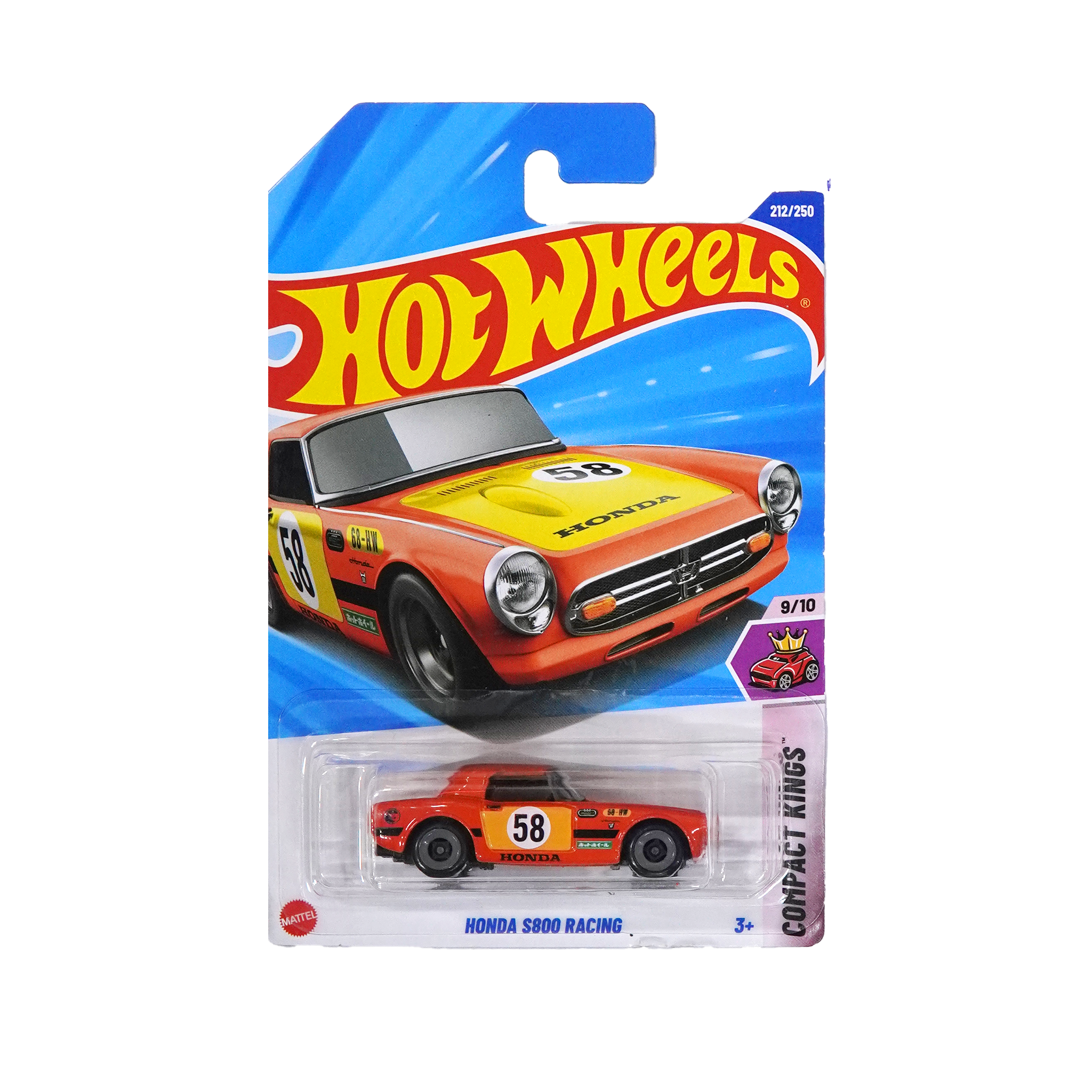  HOT WHEELS BASIC HONDA S800 RACING . JBC30 