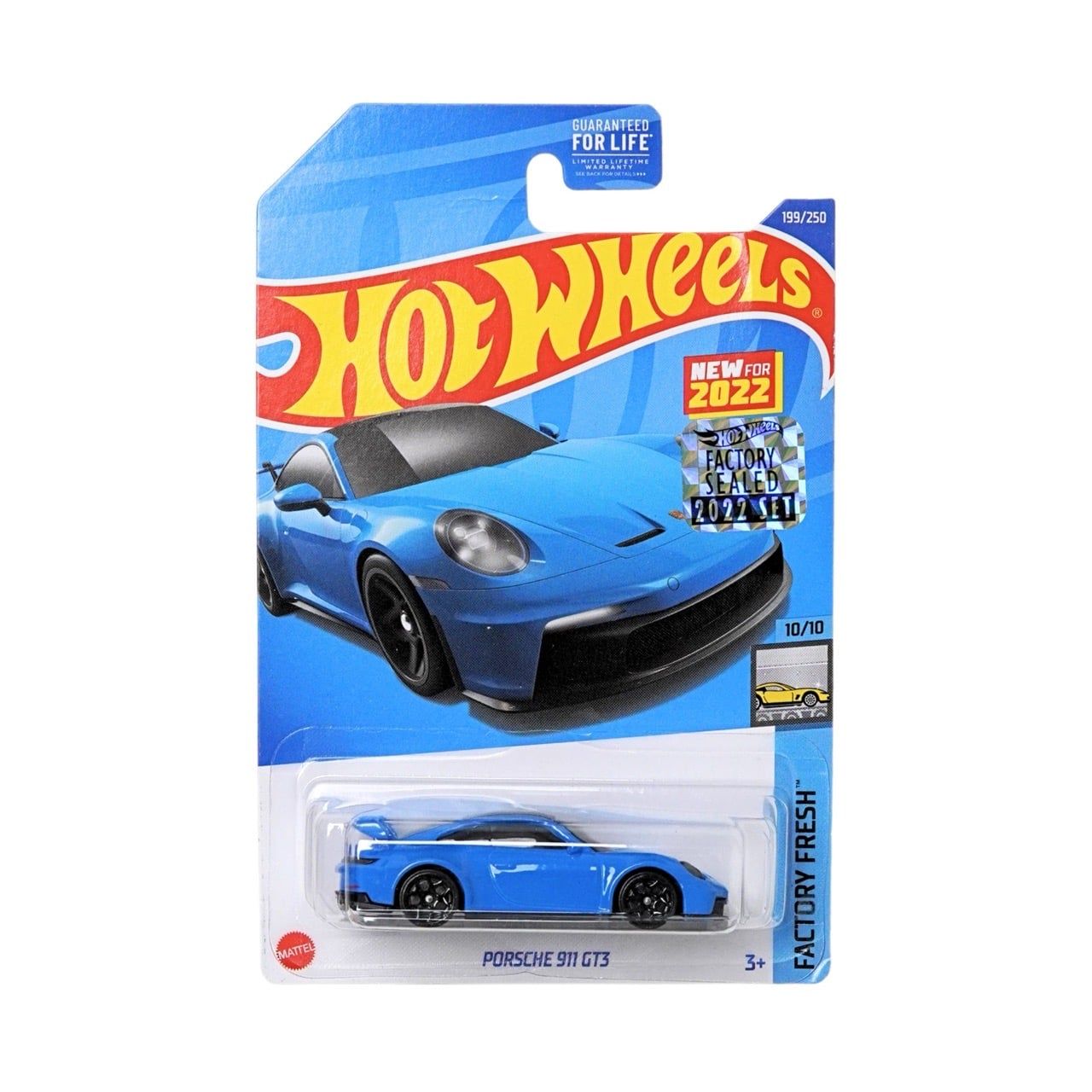  HOT WHEELS FACTORY SEALED - PORSCHE 911 GT3 BLUE - HCT22 