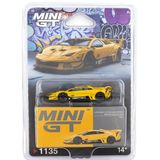  MINI GT - 1/64 LB-SILHOUETTE WORKS MURCIELAGO GT EVO YELLOW - 1135 