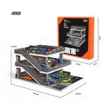  SHOU CANG JIA - 1/64 JAPANESE-STYLE RAMP PARKING LOT DIORAMA BÃI ĐẬU XE 2 TẦNG - SJC73449B 