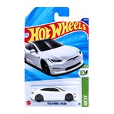  HOT WHEELS BASIC - TESLA MODEL S PLAID WHITE - HYX58 