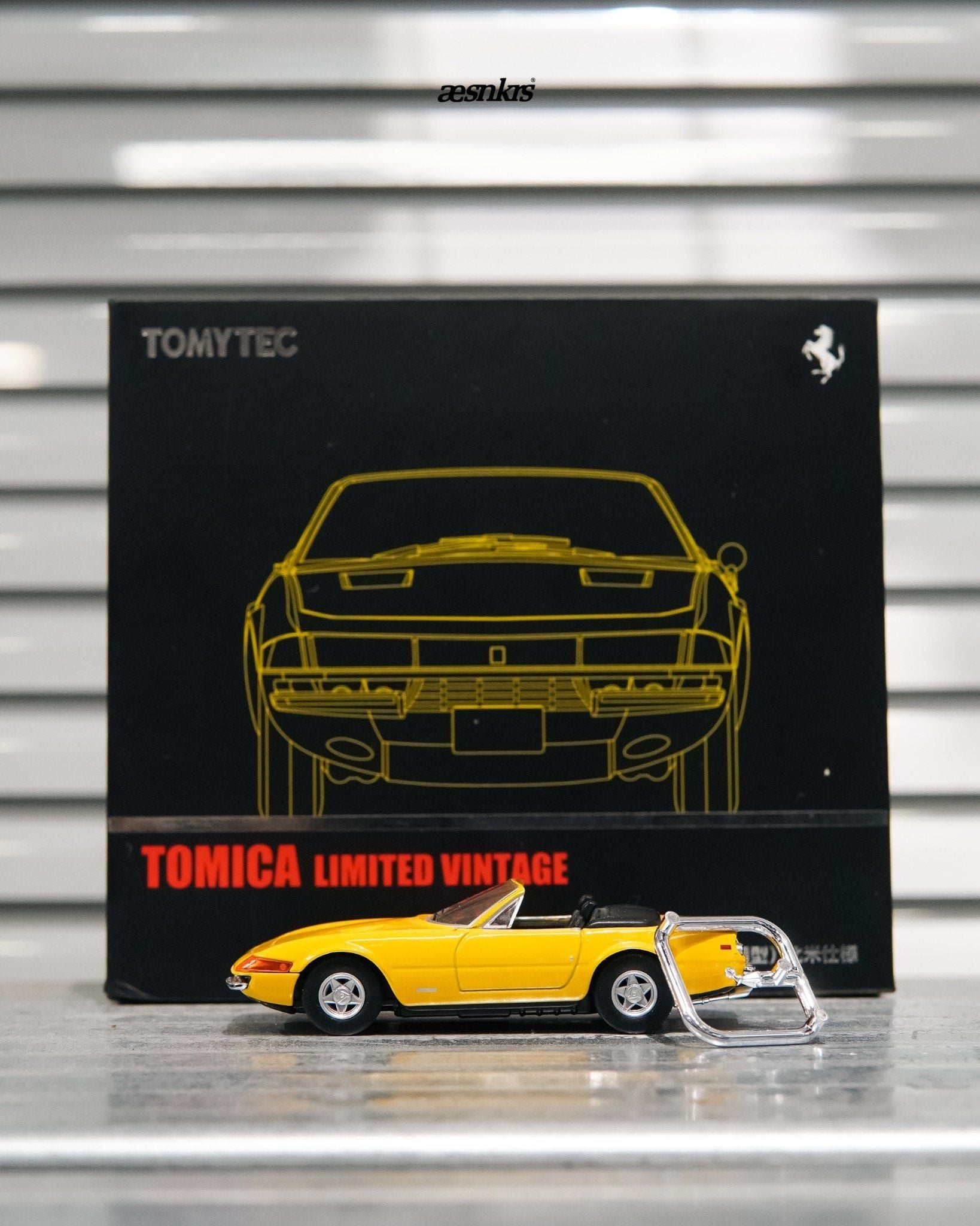  TOMICA LIMITED VINTAGE Ferrari 365 GTB4 Yellow 1/64 TOMYTEC 365GTS4 