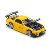  POP RACE -1/64 MAZDA RX-7 FD3S RE-AMEMIYA WIDEBODY YELLOW - PR64116 