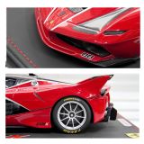  BBR MODELS - 1/18 FERRARI FXX K NO.88 ROSSO TRISTRATO SILVER STRIP LIMITED 49PCS - BBR18.88 