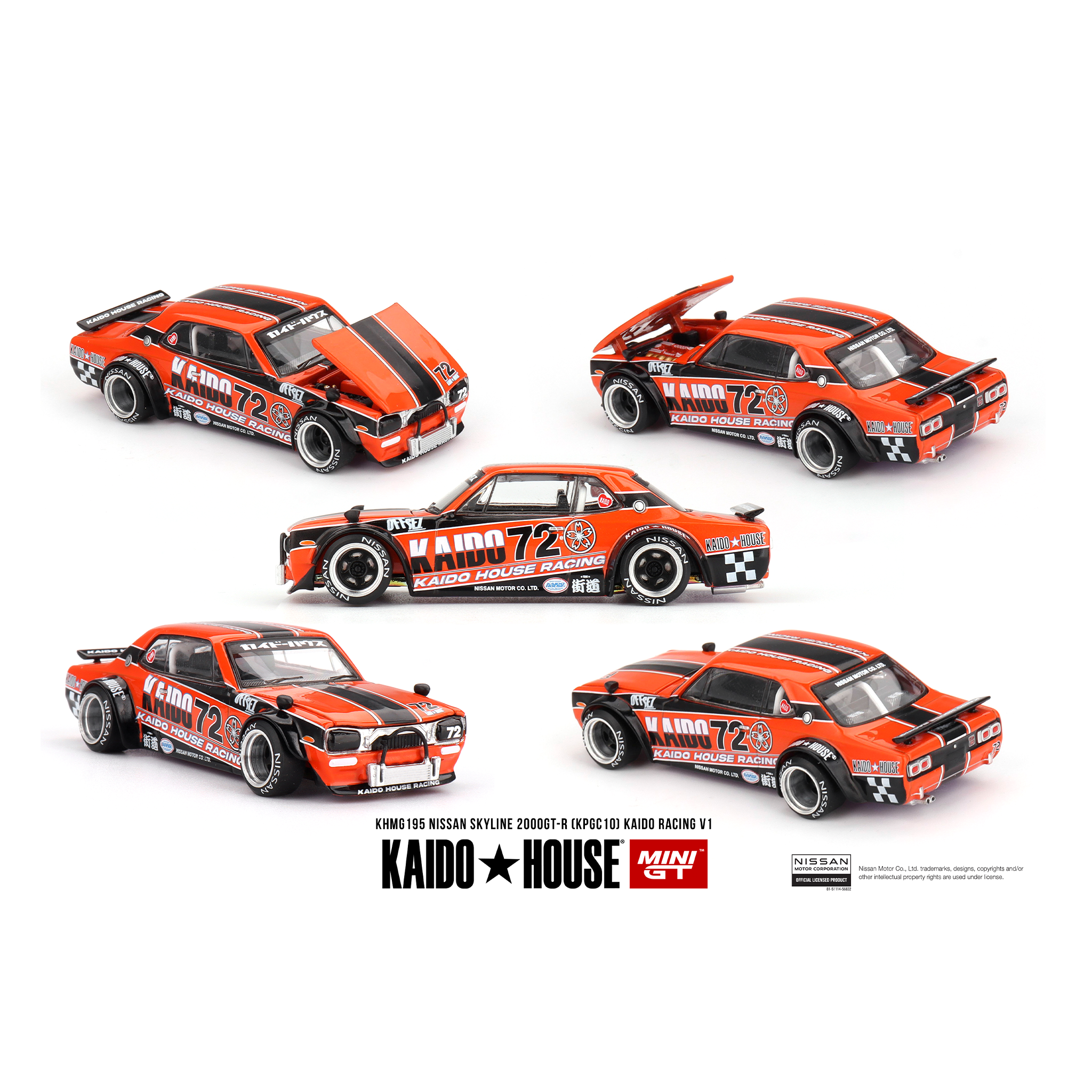  KAIDO HOUSE MINI GT NISSAN SKYLINE 2000GT-R CKPGC10) KAIDO RACING V1 KHMG195 