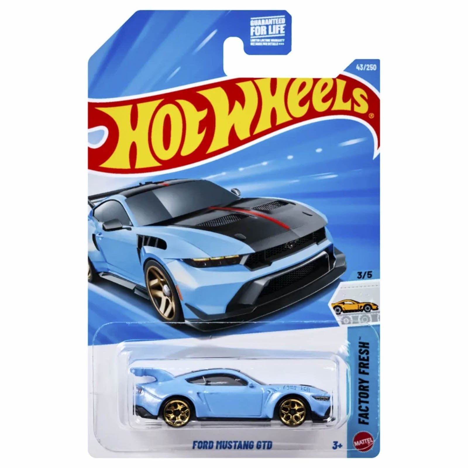  HOT WHEELS BASIC - FORD MUSTANG GTD - JJJ14 