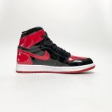  NIKE AIR JORDAN 1 RETRO HIGH OG PATENT BRED 555088 063 