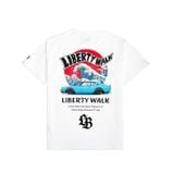  LBWK - ÁO LIBERTY WALK HINOMARU WAVE KENMERRY WHITE T-SHIRT - LB.HWKW 