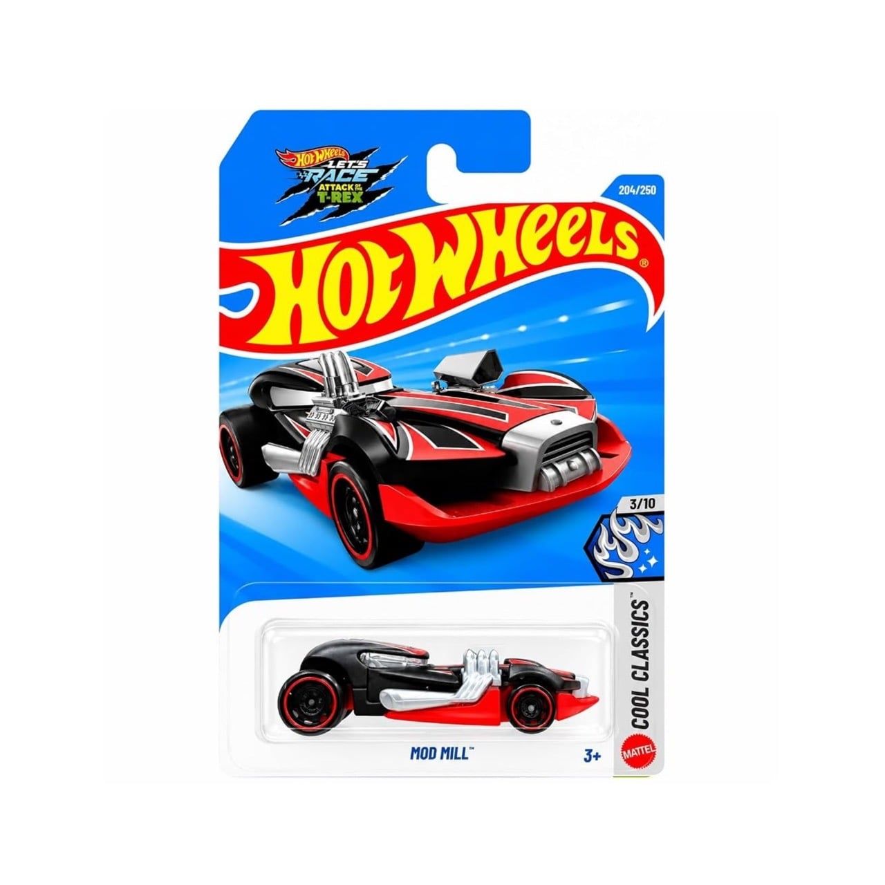  HOT WHEELS COOL CLASSIC - MOD MILL BLACK RED - JJK40 