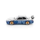  POP RACE - 1/64 NISSAN PANDEM SILVIA S13 MOONTECH BLUE - PR64264 