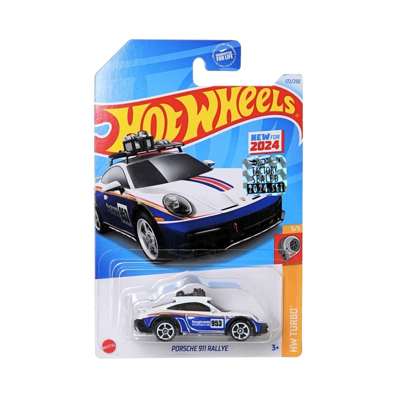  HOT WHEELS FACTORY SEALED - PORSCHE 911 RALLYE 953 BLUE - HRY70 