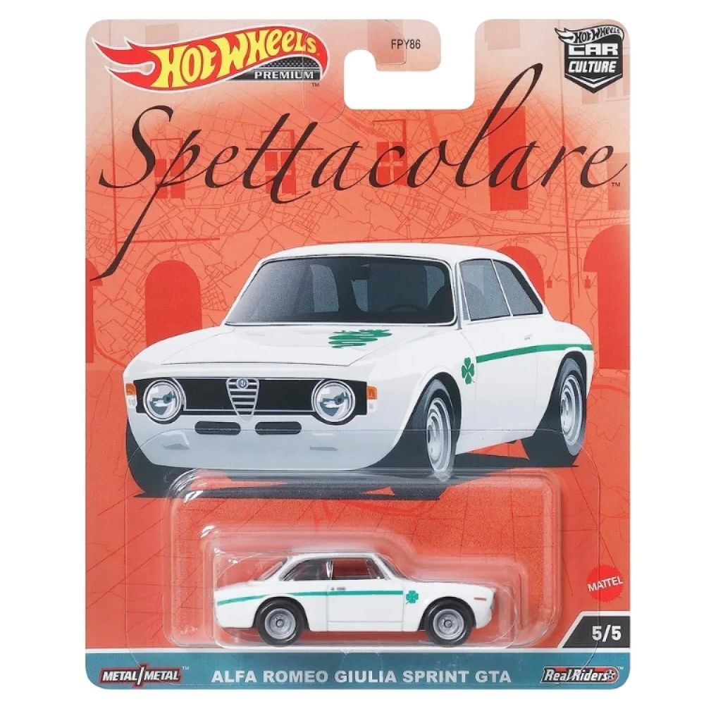  HOT WHEELS PREMIUM - SPETTACOLARE ALFA ROMEO GIULA SPRINT GTA - HKC50 